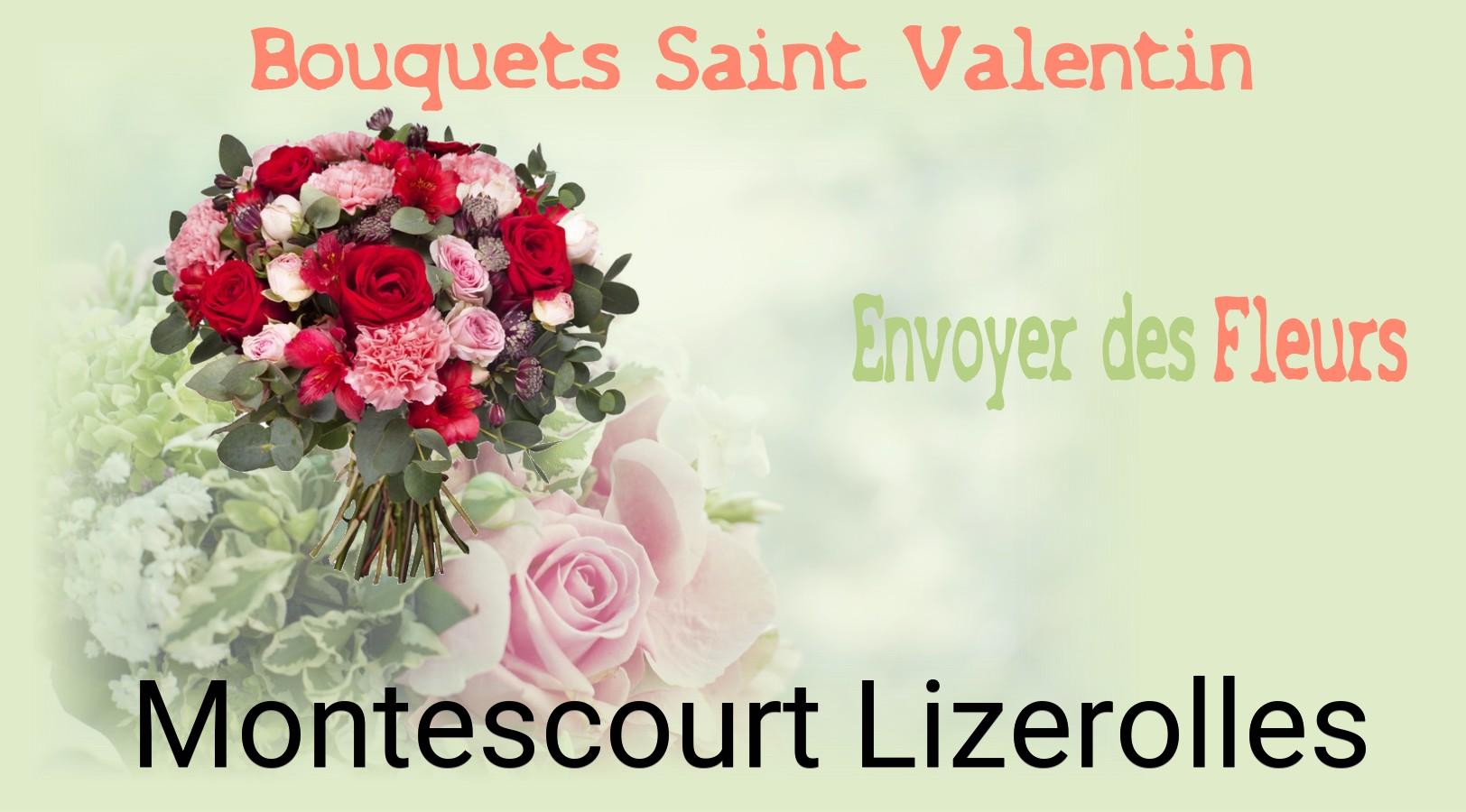 Roses de Saint-Valentin livrées à Montescourt-Lizerolles